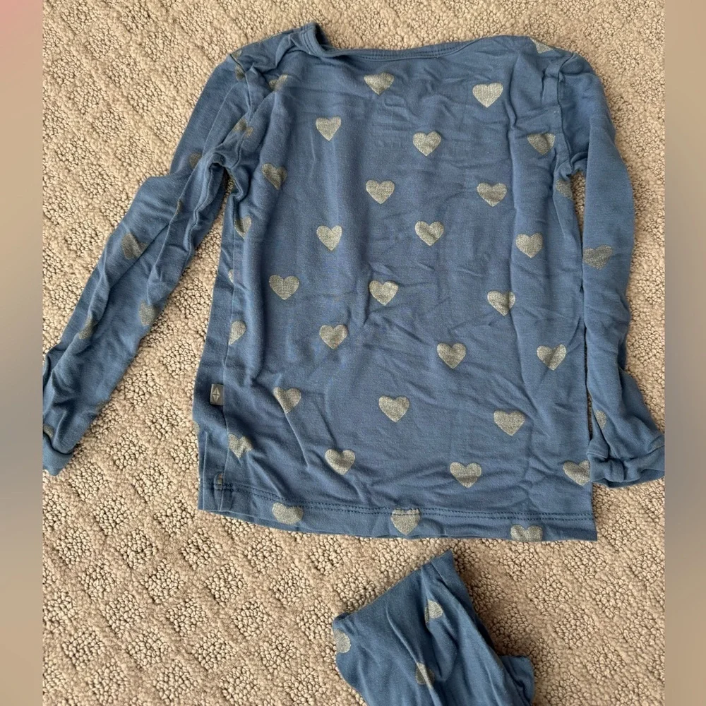 Kyte Baby blue hearts toddler pajamas 2T